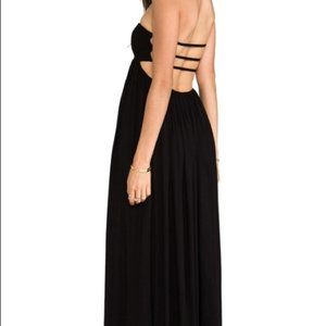 INDAH Black Strapless Casual Maxi Dress